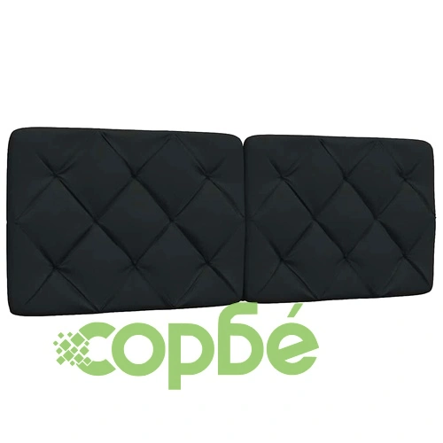 Луксозна рамка за легло от плат с LED осветление, черна, 120x200 см ➤ топ цена ➤ sorbe.bg