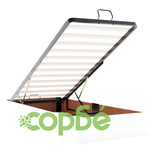 Рамка за легло с ракла от изкуствена кожа, 100x200 см, бяла ➤ топ цена ➤ sorbe.bg