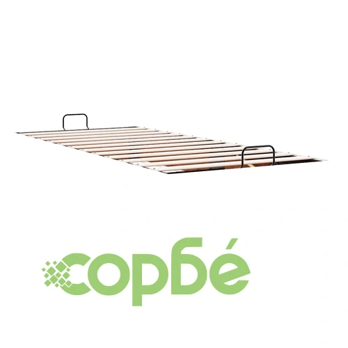 Рамка за легло с ракла от изкуствена кожа, 100x200 см, бяла ➤ топ цена ➤ sorbe.bg