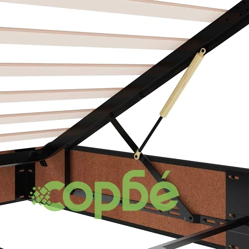 Рамка за легло с място за съхранение тъмносива 90x190 см кадифе ➤ топ цена ➤ sorbe.bg