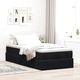 Легло Тип Османка с Матрак, Черно, 90x190 см, Кадифе