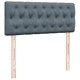 Османско легло с матрак 120x200 см, тъмнокафяво кадифе