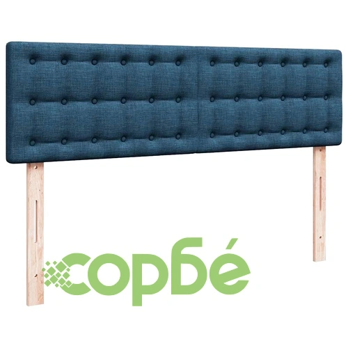 Османска спалня с матраци и място за съхранение, синьо, 160x200 см, полиестерен плат ➤ топ цена ➤ sorbe.bg
