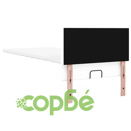 Легло тип Османка с матрак и LED осветление 90x200 см от бяла еко кожа ➤ топ цена ➤ sorbe.bg