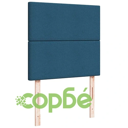 Османско легло с матраци от плат, синьо, 160x200 см - с място за съхранение ➤ топ цена ➤ sorbe.bg