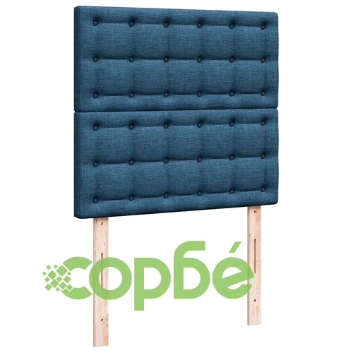 Османска спалня с матраци и място за съхранение, синя, 160x200 см, полиестерен плат ➤ топ цена ➤ sorbe.bg