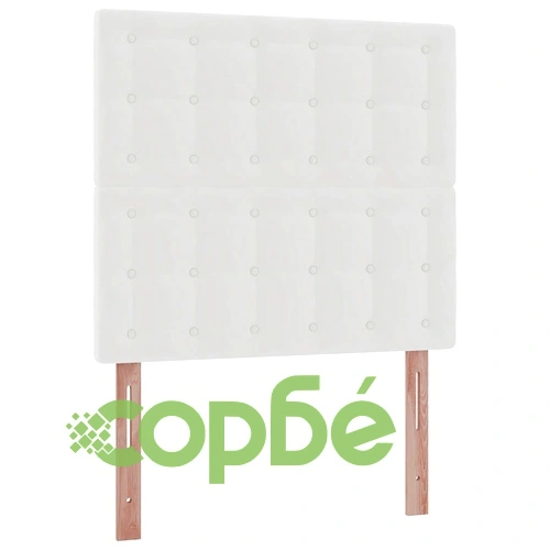 Легло Тип Османка с Матрак и LED Осветление, 90x200 см, Бяла Еко Кожа ➤ топ цена ➤ sorbe.bg