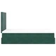 Османска легло с матрак, топ матрак и LED осветление, тъмнозелено, 120x200 см, кадифе