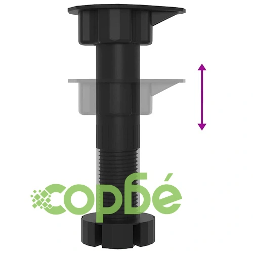 Комплект кухненски шкафове Kalmar от 8 части, черен, от инженерно дърво ➤ топ цена ➤ sorbe.bg