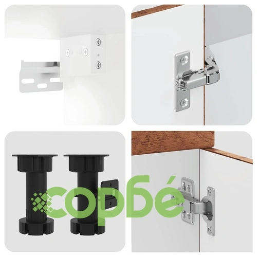 Комплект от 8 части кухненски шкафове Kalmar от инженерно дърво, цвят Старо дърво ➤ топ цена ➤ sorbe.bg