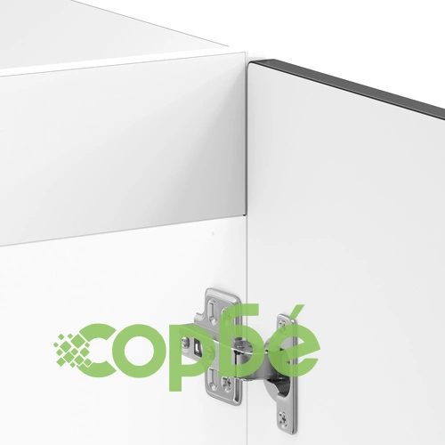 Кухненски шкаф Kalmar с двойни мивки - черен, от инженерна дървесина, 80 x 46 x 81.5 см ➤ топ цена ➤ sorbe.bg