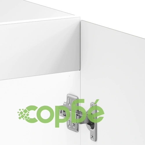 Кухненски шкаф Калмар с двойни мивки от инженерна дървесина в бял гланц 80x46x81.5 см ➤ топ цена ➤ sorbe.bg