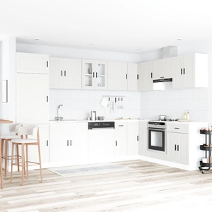 Шкаф за мивка Порто с бяла мивка - 80x46x84.5 см, от инженерна дървесина