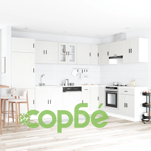 Шкаф за мивка Порто с бяла мивка - 80x46x84.5 см, от инженерна дървесина ➤ топ цена ➤ sorbe.bg