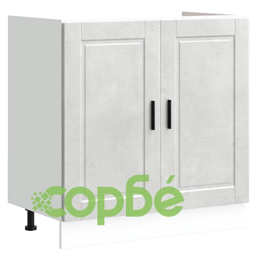 База за мивка Порто 80x46x84,5 см от инженерна дървесина с мивка в цвят бетон ➤ топ цена ➤ sorbe.bg