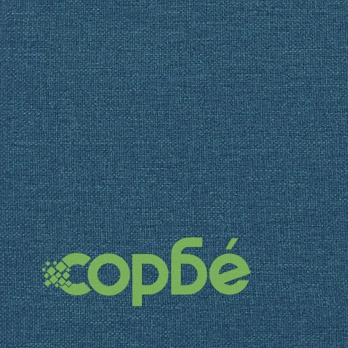 Трапезни столове, 4 бр, сини, полиестерен текстил с метална рамка ➤ топ цена ➤ sorbe.bg