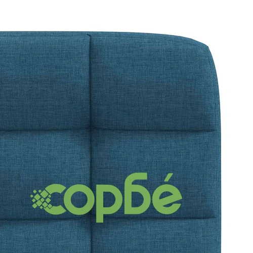 Трапезни столове от текстил, комплект 4 броя, сини, с метална и дървена рамка ➤ топ цена ➤ sorbe.bg