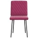 Трапезни столове от кадифе, комплект от 4 броя, виненочервени