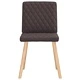 Трапезни столове, 4 бр, тъмнокафяви, полиестерен текстил с дървена и метална рамка