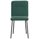 Трапезни столове от кадифе, 4 бр, тъмнозелени, с метална рамка