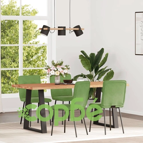 Трапезни столове от кадифе, комплект 4 бр, светлозелени, 45 x 54 x 83 см ➤ топ цена ➤ sorbe.bg