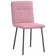 Трапезни столове от кадифе, 4 бр, розови, 45 x 54 x 83 см
