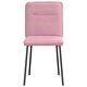 Трапезни столове от кадифе, 4 бр, розови, 45 x 54 x 83 см