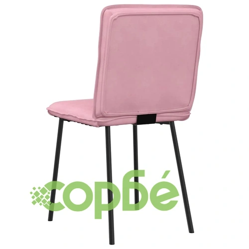 Трапезни столове от кадифе, 4 бр, розови, 45 x 54 x 83 см ➤ топ цена ➤ sorbe.bg