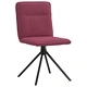 Елегантни трапезни столове, 4 броя, виненочервени, текстил, с метална рамка