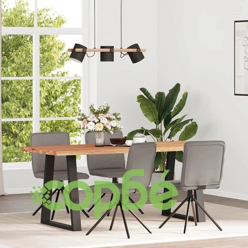 Трапезни столове от текстил, 4 бр, цвят таупе, 46,5 x 53 x 84 см ➤ топ цена ➤ sorbe.bg