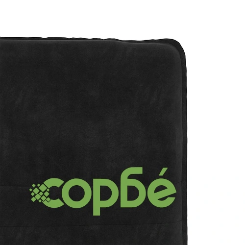 Трапезни столове от черно кадифе, 2 бр, регулируема височина ➤ топ цена ➤ sorbe.bg