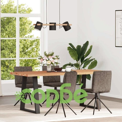 Комплект 4 Трапезни Стола от Тъмно Сив Изкуствен Велур с Метална Основа ➤ топ цена ➤ sorbe.bg