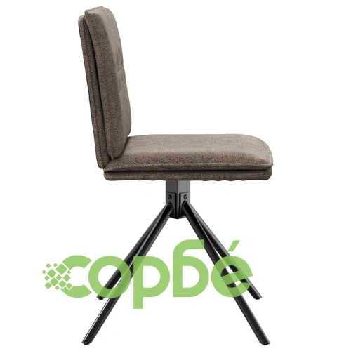 Комплект 4 Трапезни Стола от Тъмно Сив Изкуствен Велур с Метална Основа ➤ топ цена ➤ sorbe.bg