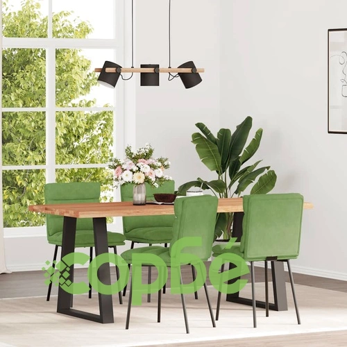 Трапезни столове от кадифе, комплект 4 бр, светлозелени, 45 x 54 x 83 см ➤ топ цена ➤ sorbe.bg