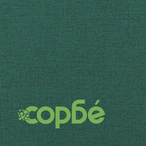 Трапезни столове, 4 бр, тъмнозелени, полиестерен плат ➤ топ цена ➤ sorbe.bg