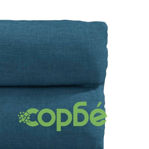 Трапезни столове от текстил, комплект 4 броя, сини ➤ топ цена ➤ sorbe.bg