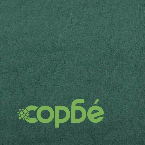 Трапезни столове, 6 бр, тъмнозелени, кадифени, с метална рамка ➤ топ цена ➤ sorbe.bg