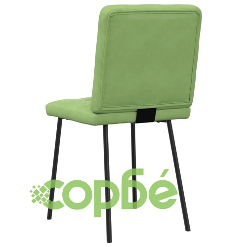 Комплект 6 трапезни стола от кадифе в светлозелен цвят ➤ топ цена ➤ sorbe.bg