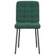 Луксозни Трапезни Столове от Кадифе, 6 бр, Тъмнозелени, с Метална Рамка