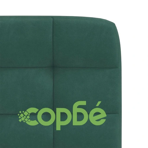 Луксозни Трапезни Столове от Кадифе, 6 бр, Тъмнозелени, с Метална Рамка ➤ топ цена ➤ sorbe.bg