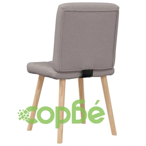 Комплект 6 Елегантни Трапезни Стола от Плат в Таупе Цвят ➤ топ цена ➤ sorbe.bg