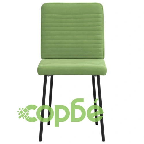 Луксозни Трапезни Столове от Кадифе, 6 бр., Светлозелени, 45 x 54 x 83 см ➤ топ цена ➤ sorbe.bg