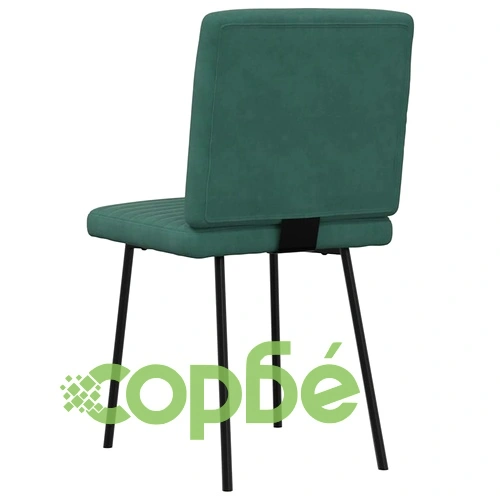 Луксозни Трапезни Столове от Кадифе, 6 бр., Тъмнозелени, Размери 45x54x83 см ➤ топ цена ➤ sorbe.bg