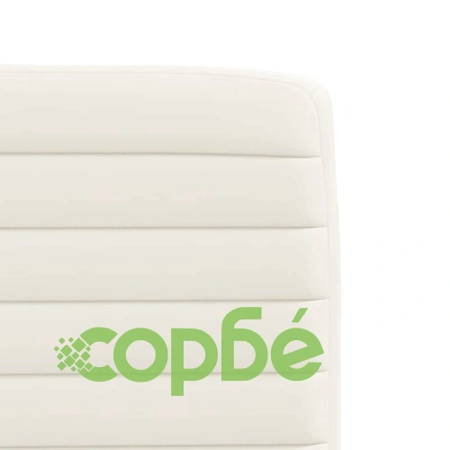 Трапезни столове от кадифе, 6 бр., кремави, с метална и дървена конструкция ➤ топ цена ➤ sorbe.bg