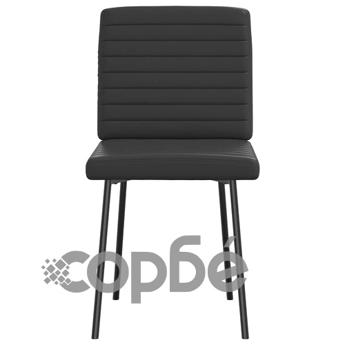 Луксозни трапезни столове, 6 бр., черни, от висококачествена изкуствена кожа ➤ топ цена ➤ sorbe.bg