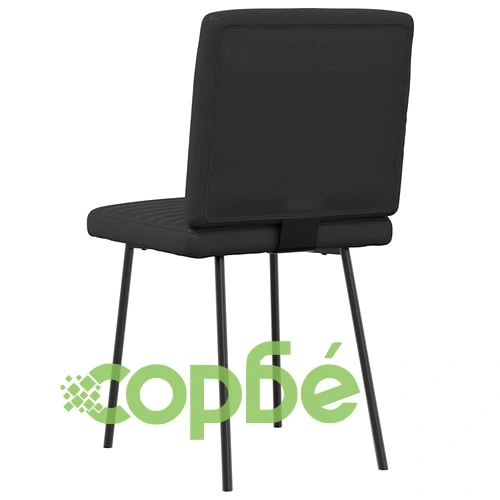 Луксозни трапезни столове, 6 бр., черни, от висококачествена изкуствена кожа ➤ топ цена ➤ sorbe.bg