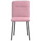 Трапезни столове от кадифе, комплект 6 бр, розови, 45 x 54 x 83 см