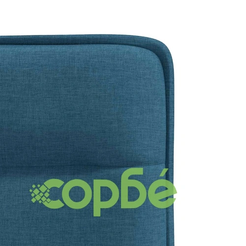 Комплект 6 броя Трапезни Столове в Синьо, Текстилна Тапицерия, Метална Рамка ➤ топ цена ➤ sorbe.bg