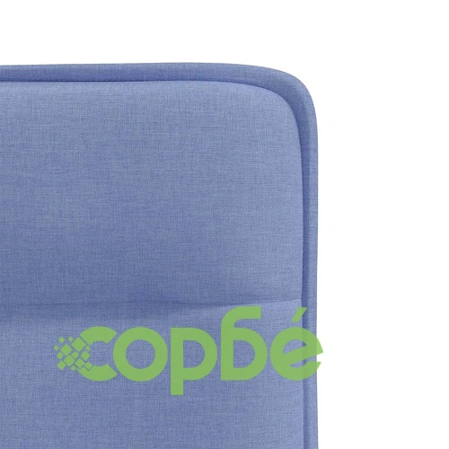 Трапезни столове, 6 бр, дънково сини, текстил, с метална рамка и пяна ➤ топ цена ➤ sorbe.bg