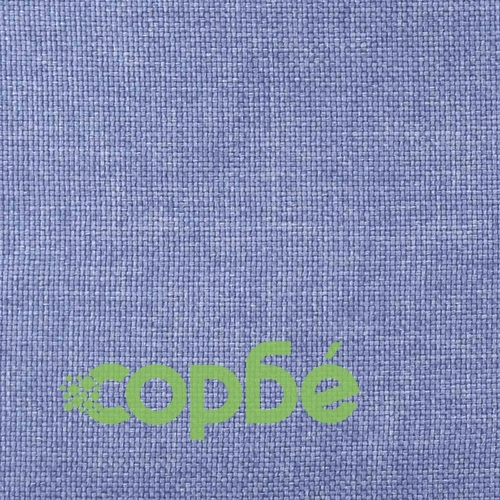 Трапезни столове, 6 бр, дънково сини, текстил, с метална рамка и пяна ➤ топ цена ➤ sorbe.bg